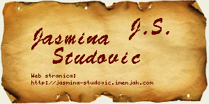 Jasmina Studović vizit kartica